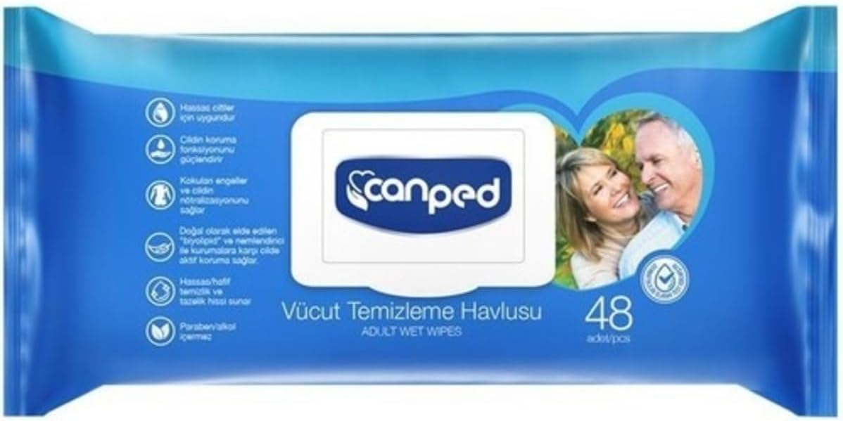 Canped Vücut Temizleme Havlusu 48'li