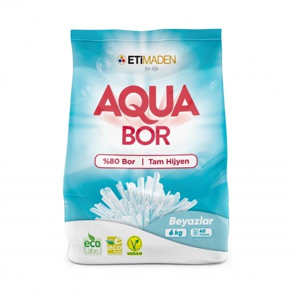 Boron AquaBor (Boron) Toz Çamaşır Deterjanı 6 kg Beyazlar