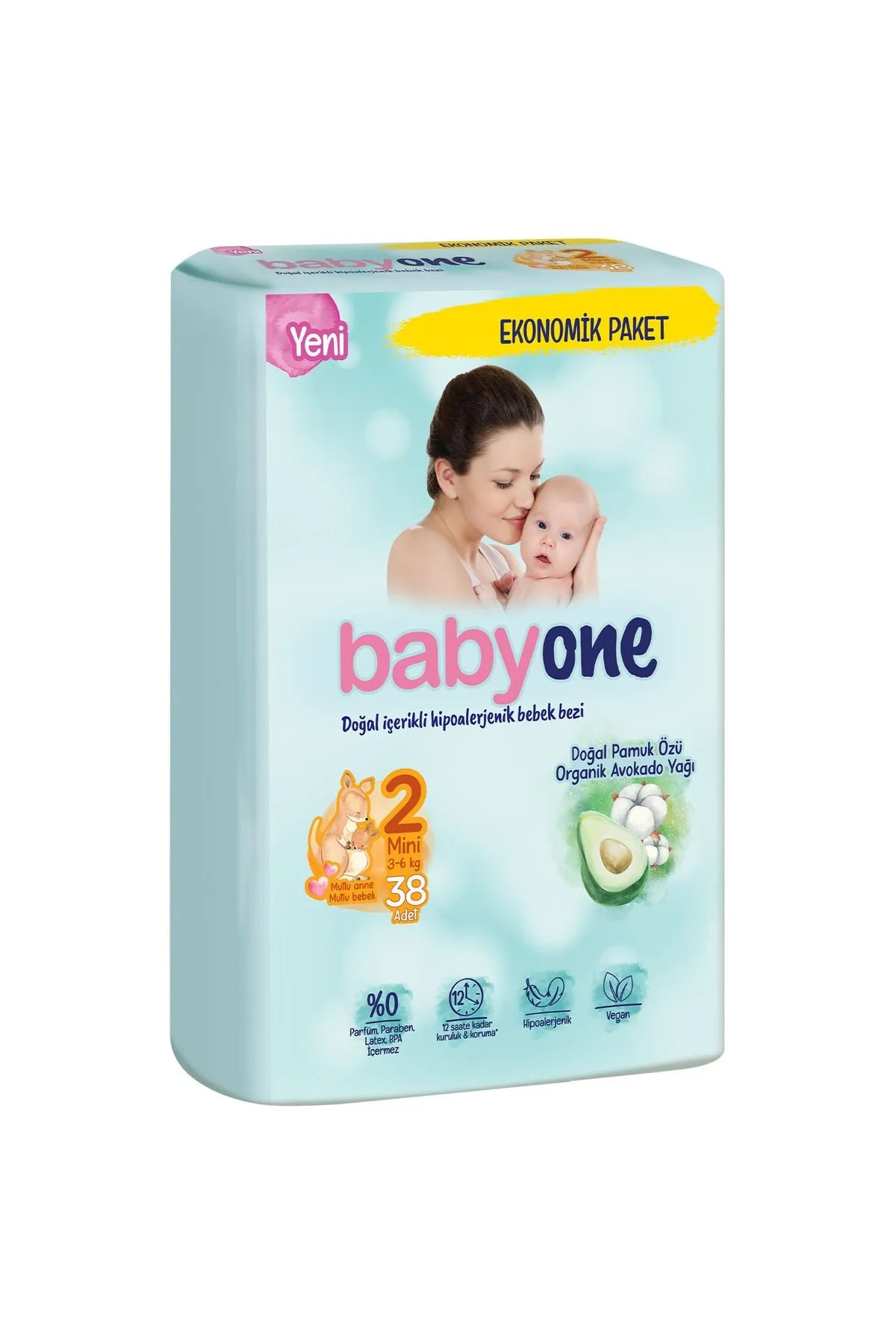 Babyone Yeni Bebek Bezi 1 Beden Yenidoğan Ekonomik Paket 40 Adet