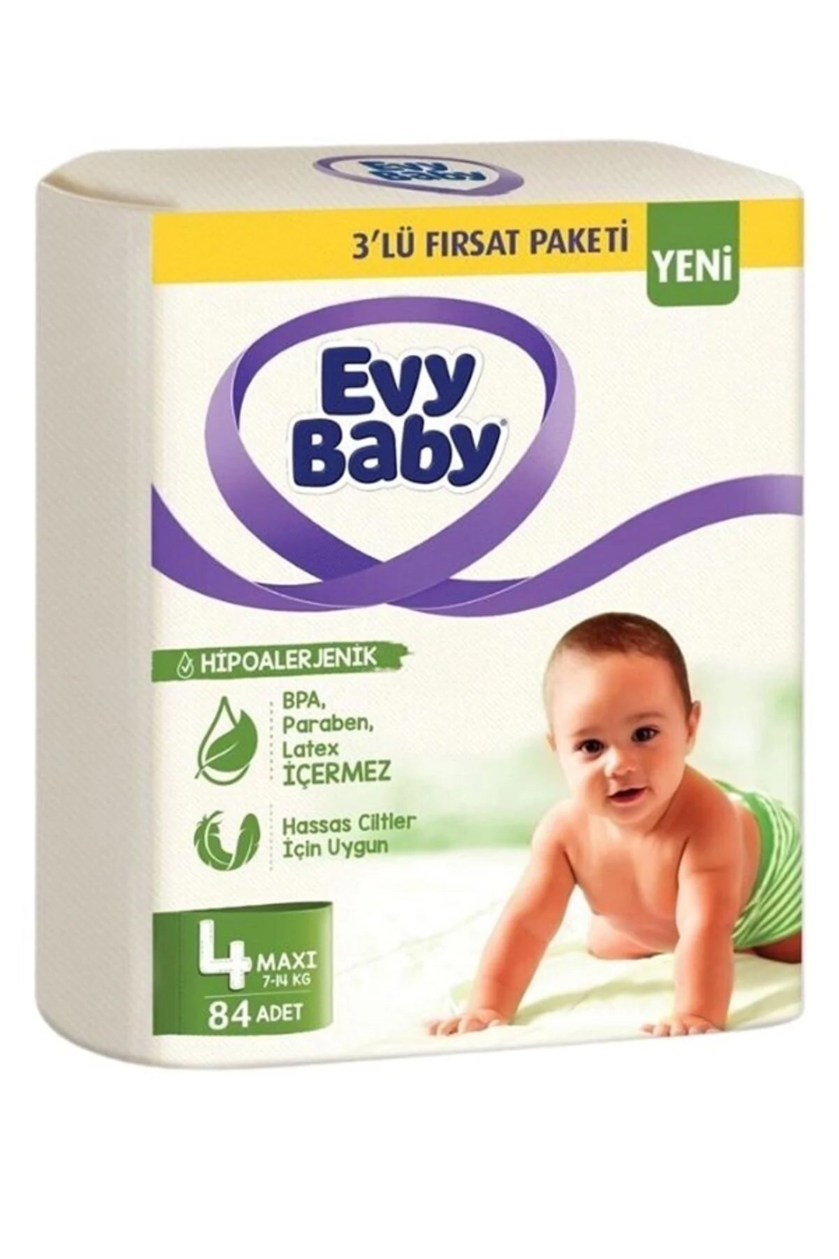 Evy Baby Bebek Bezi Maxi 4 Beden 7-14 Kg 84 Adet