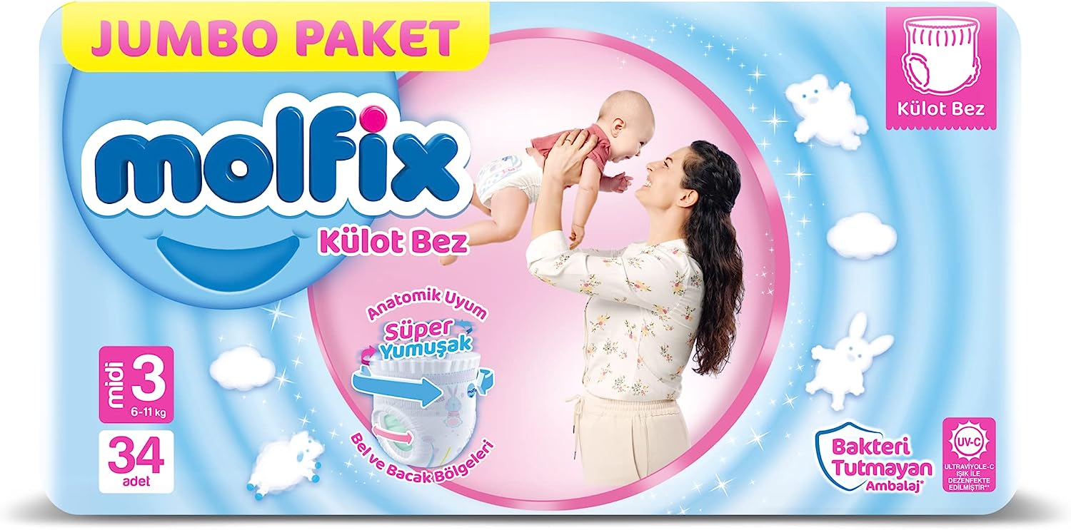 MOLFIX KULOT BEZ MIDI JUMBO PAKET 34 LU