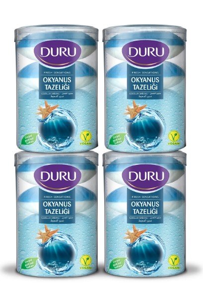 Duru Fresh Sensations Okyanus Tazeliği 16 Adet Güzellik Sabunu 4x400gr