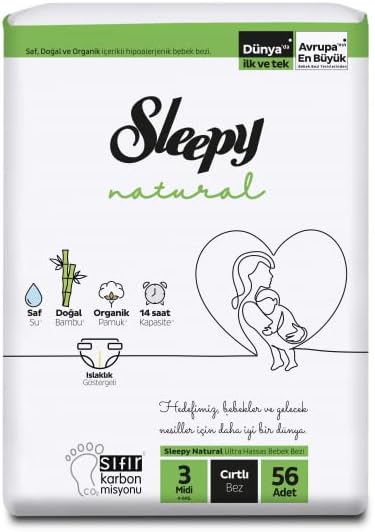 Sleepy Natural 2'Li Jumbo Midi 3 Beden 56'Li