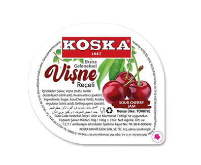 Koska Piknik Ekstra Vişne Reçeli 20 gr x100 lü