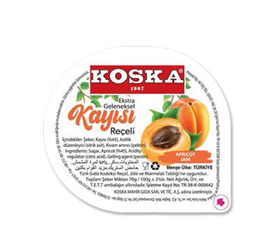 Koska  Piknik  Ekstra Geleneksel Kayısı Reçeli 20 gr 100 lü