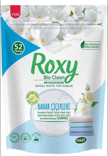 Roxy Bio Clean Matik Toz Sabun Bahar Çiçekleri 1600 gr