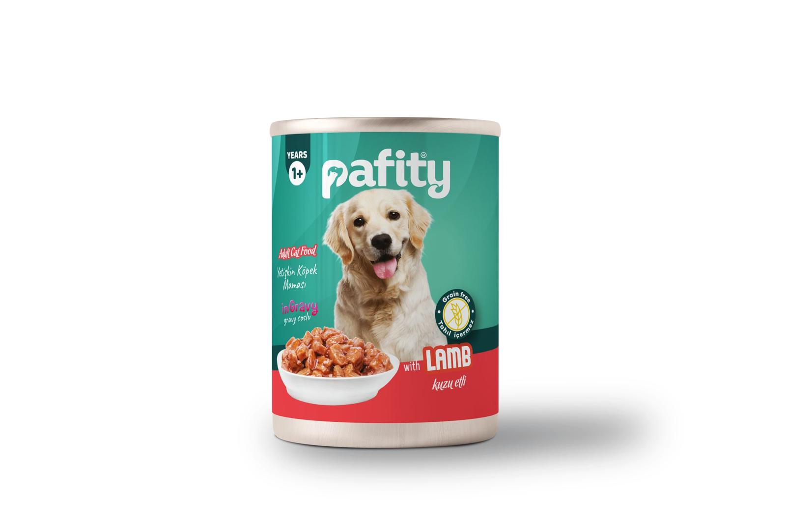 PAFİTY KUZU ETLİ YETİŞKİN KÖPEK MAMASI 415 GR 